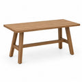 Table de jardin rectangulaire en bois massif marron naturel 150 x 90 x 75 cm